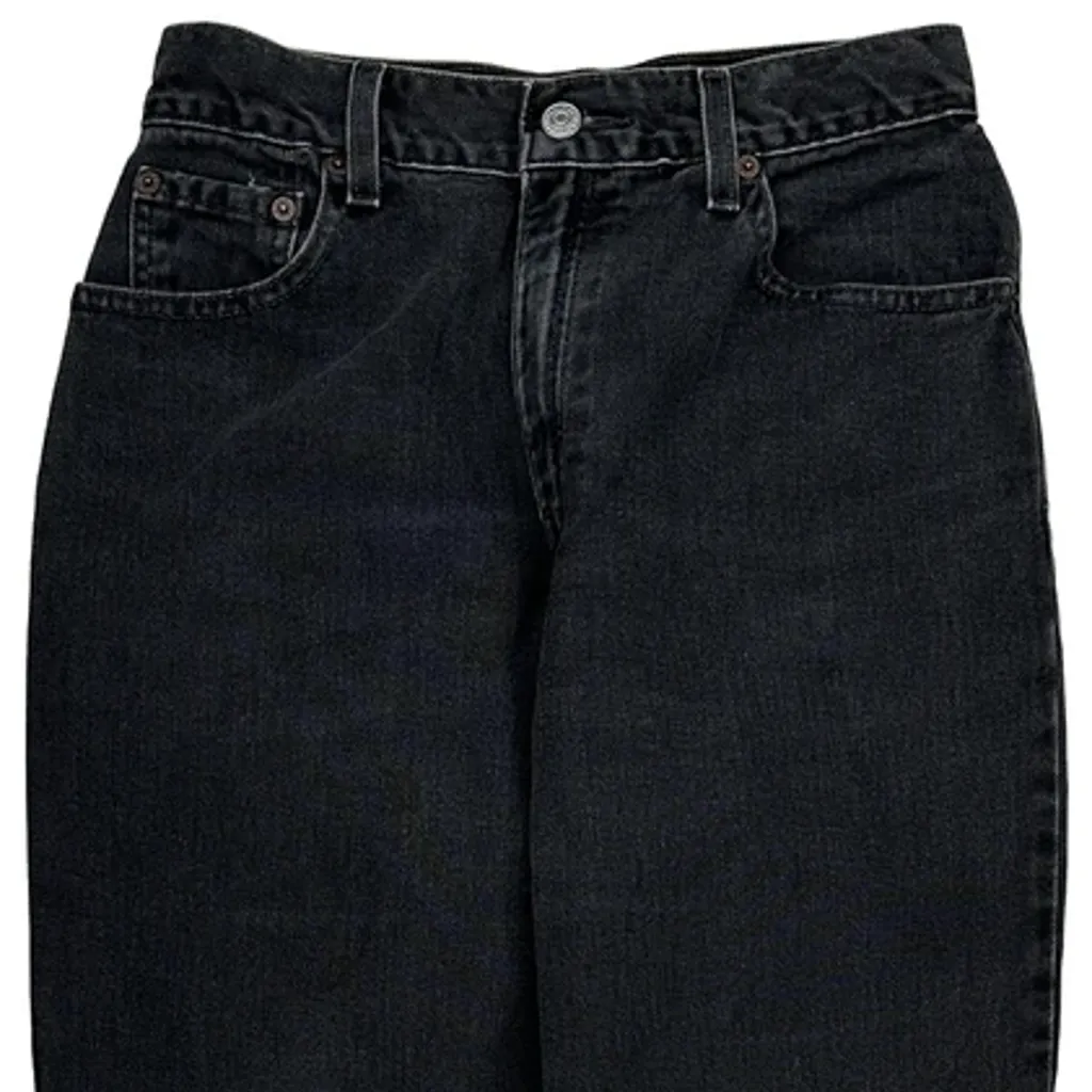 Levis 550 Jeans - 24W UK 6 Black Cotton - Image 10