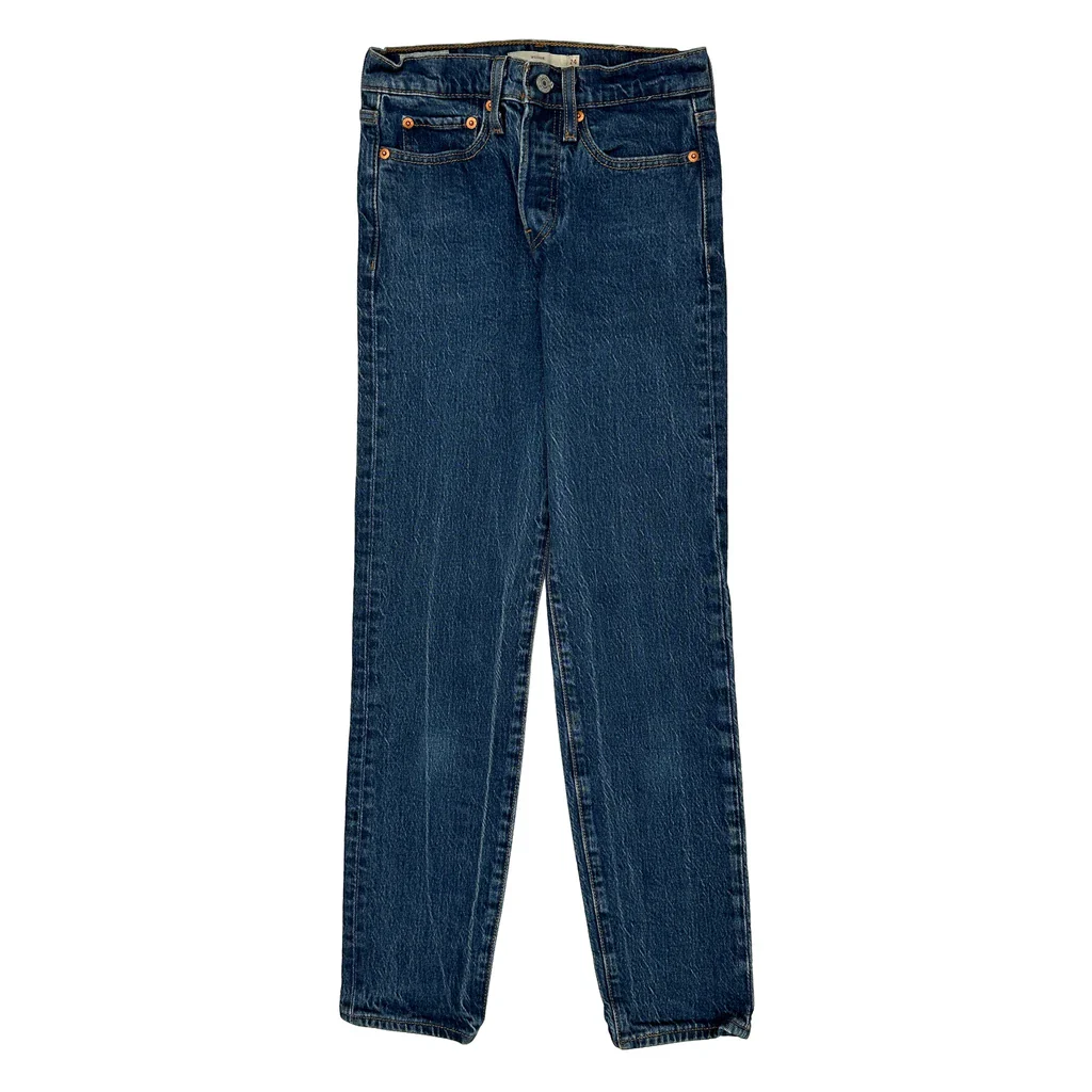 Levis Slim Fit Jeans - 24W UK 4 Blue Denim - Image 2