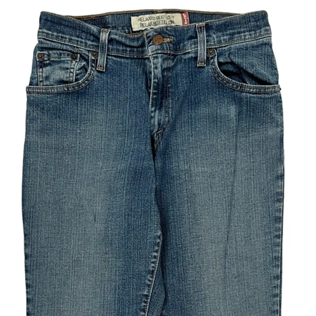Levis Boot Cut Jeans - 28W UK 8 Blue Denim - Image 8