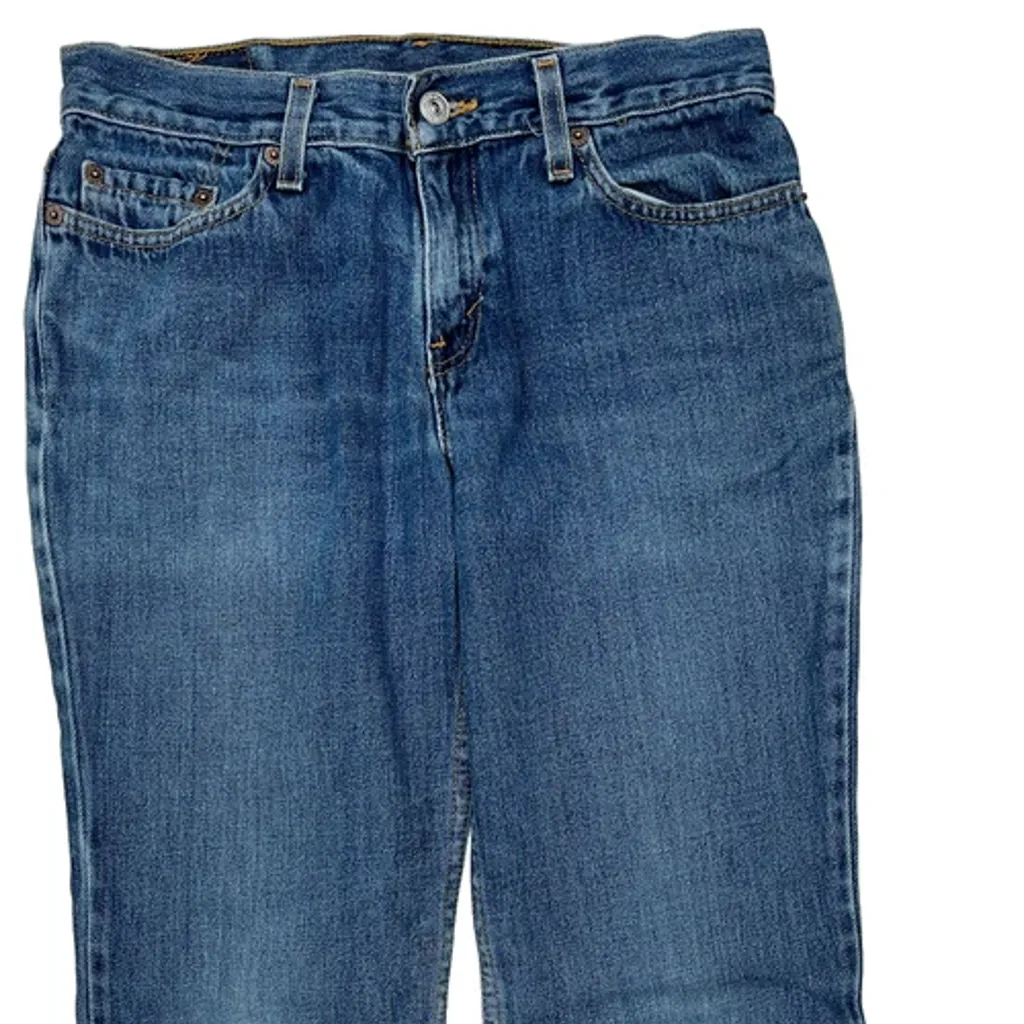 Levis Boot Cut Jeans - 28W US 4 Blue Denim - Image 9