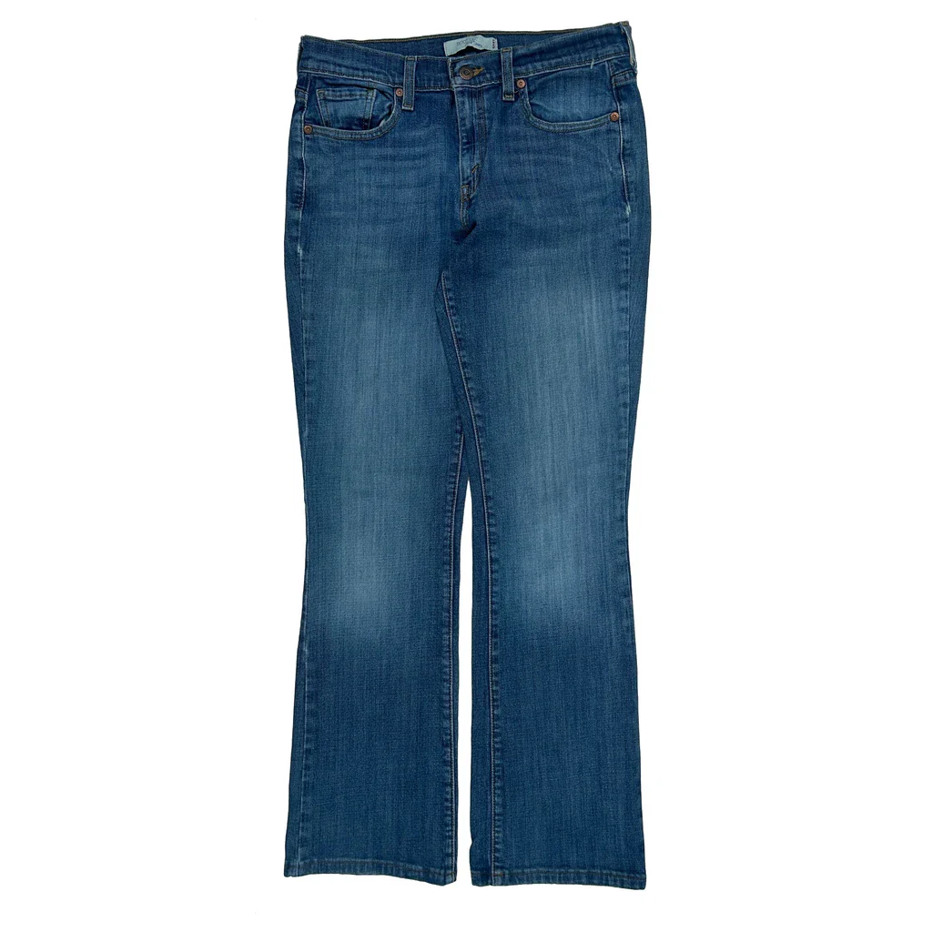 Levis Boot Cut Jeans - 30W UK 10 Blue Cotton - Image 2