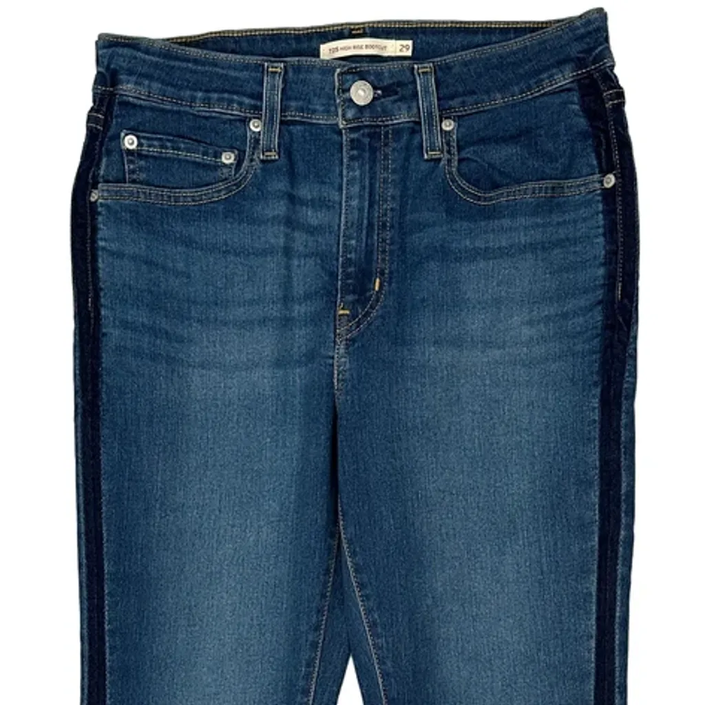 Levis Boot Cut Jeans - 30W UK 10 Blue Cotton - Image 10