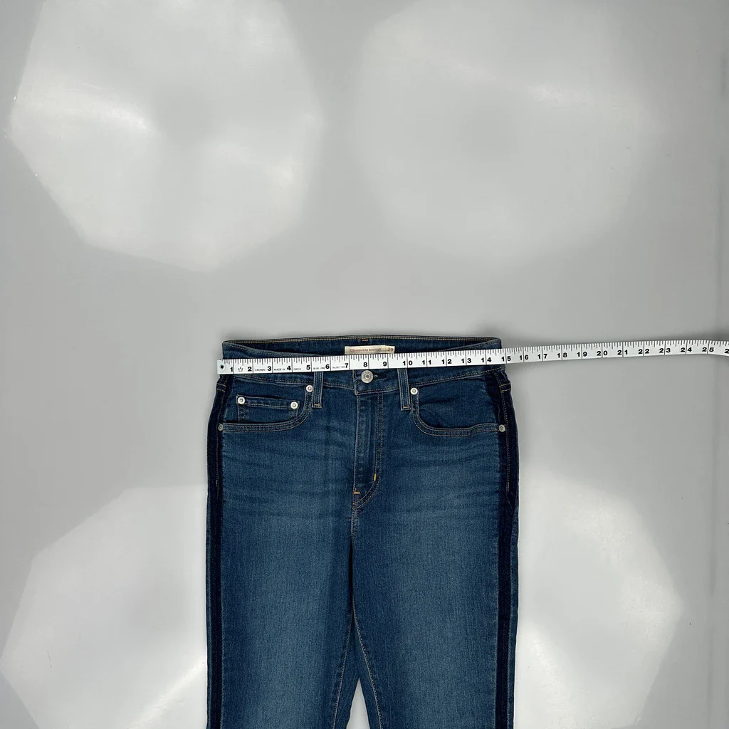 Levis Boot Cut Jeans - 30W UK 10 Blue Cotton - Image 3