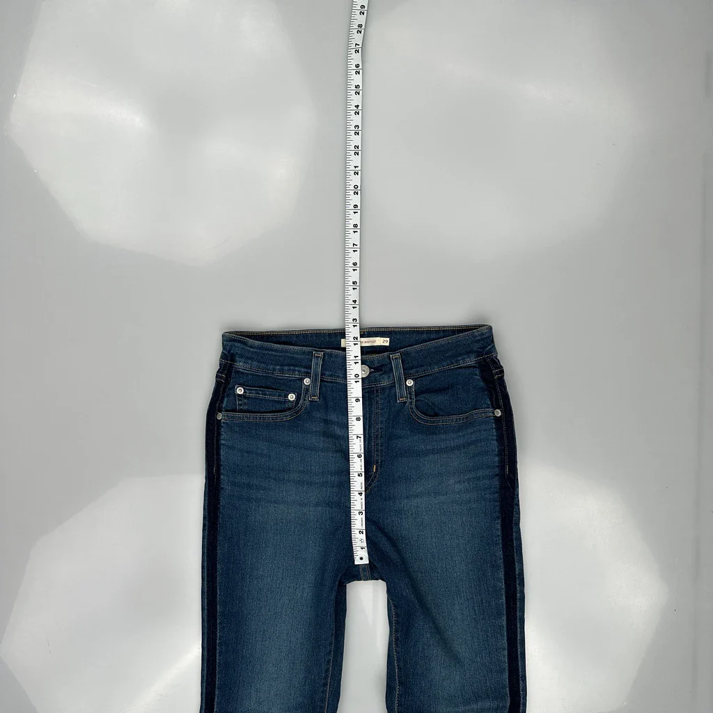 Levis Boot Cut Jeans - 30W UK 10 Blue Cotton - Image 4