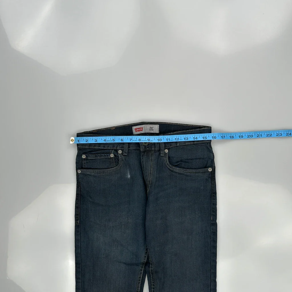 Levis Skinny Jeans - 31W US 8 Blue Cotton - Image 3