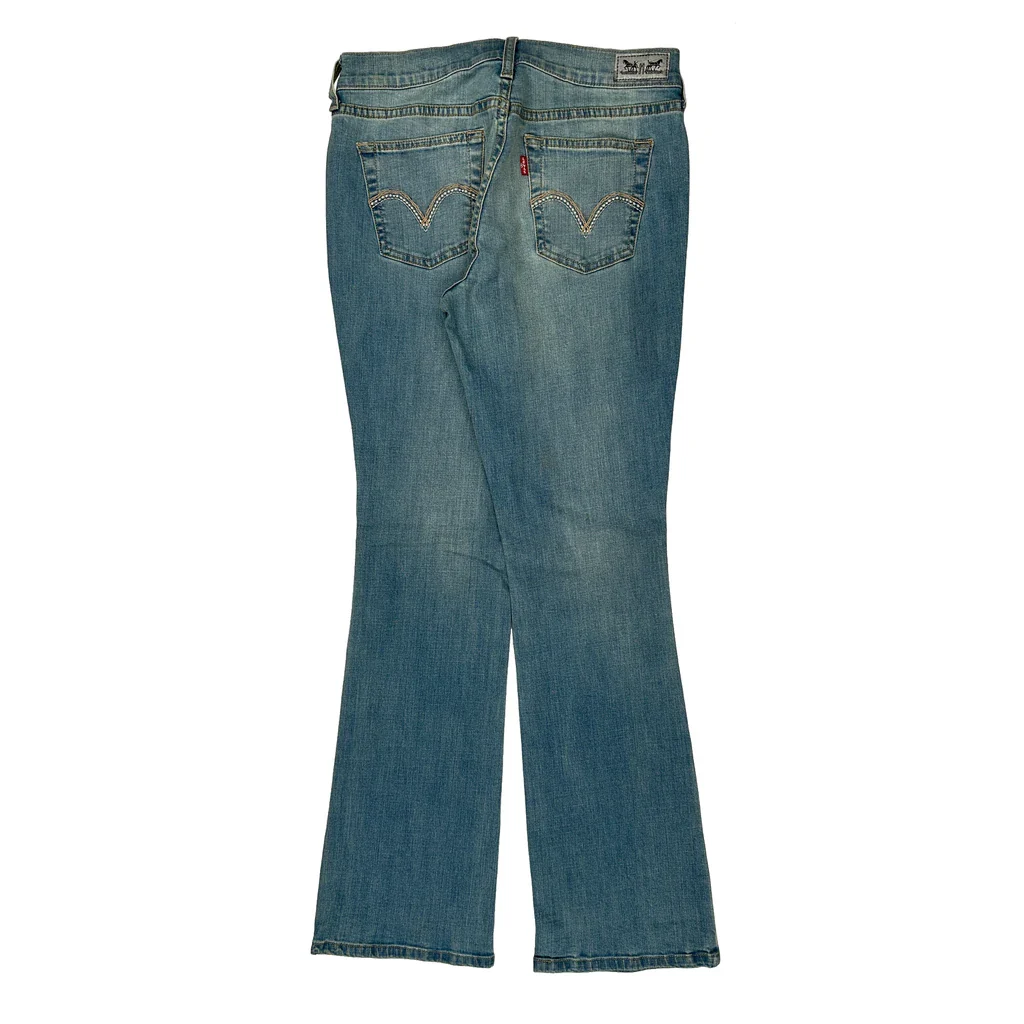 Levis Boot Cut Jeans - 31W UK 12 Blue Denim