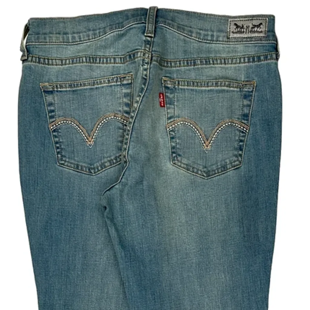 Levis Boot Cut Jeans - 31W UK 12 Blue Denim - Image 7