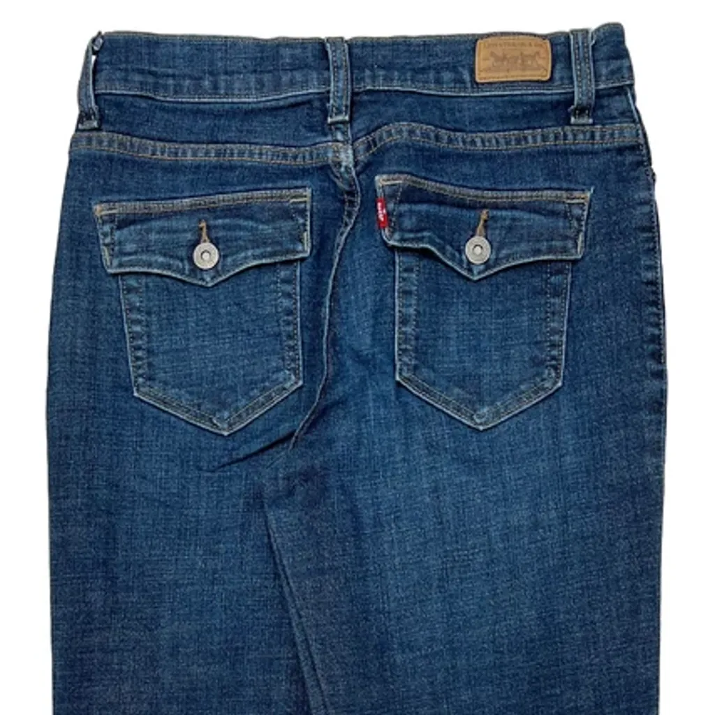 Levis Boot Cut Jeans - 32W US 8 Blue Cotton - Image 10