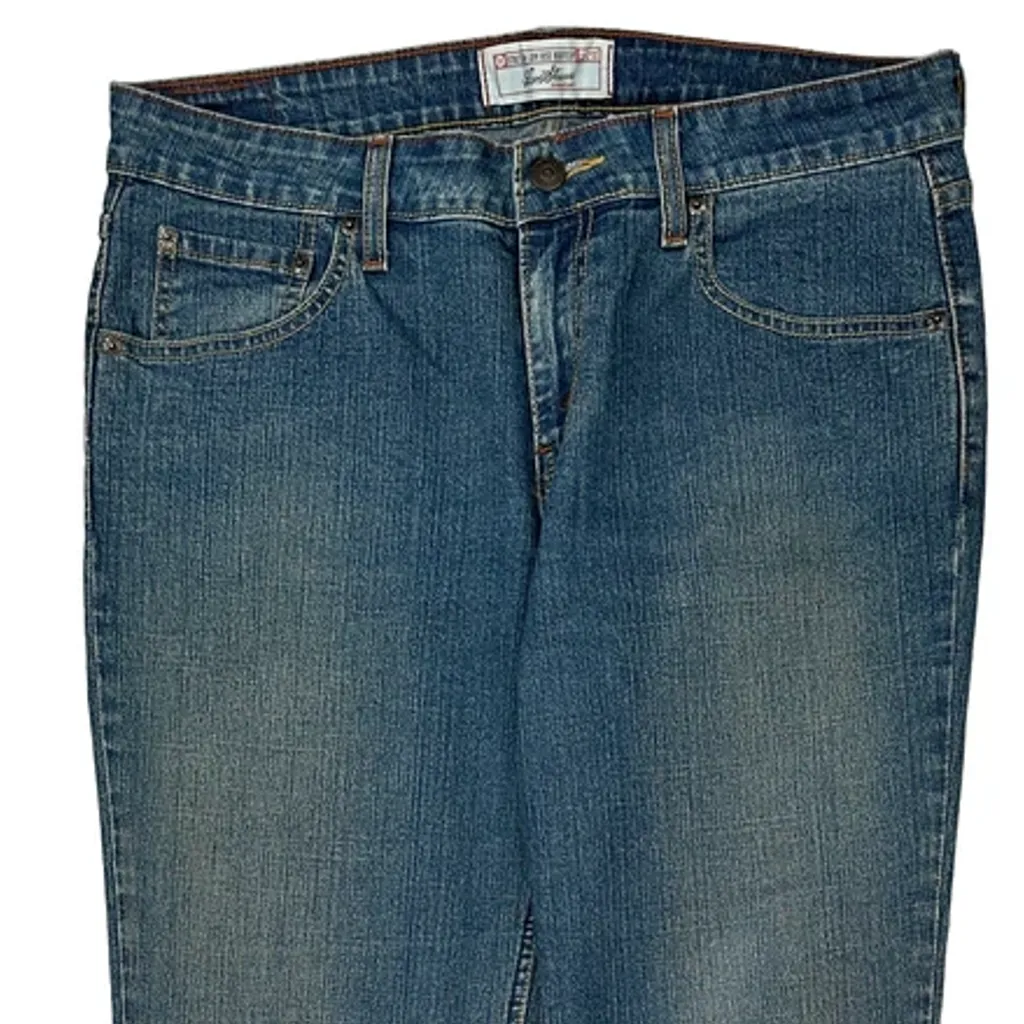 Levis Boot Cut Jeans - 34W UK 12 Blue Cotton Blend - Image 10