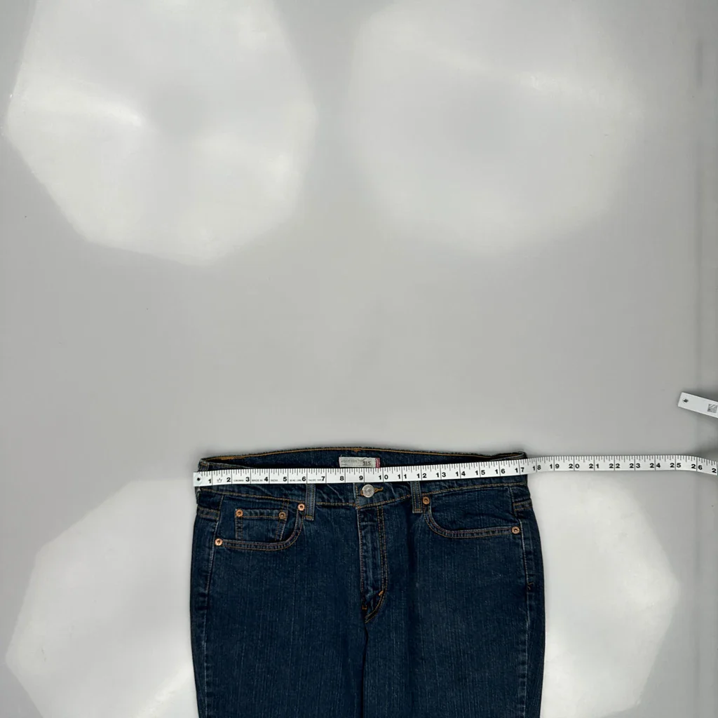 Levis Boot Cut Jeans - 34W UK 14 Blue Cotton - Image 3