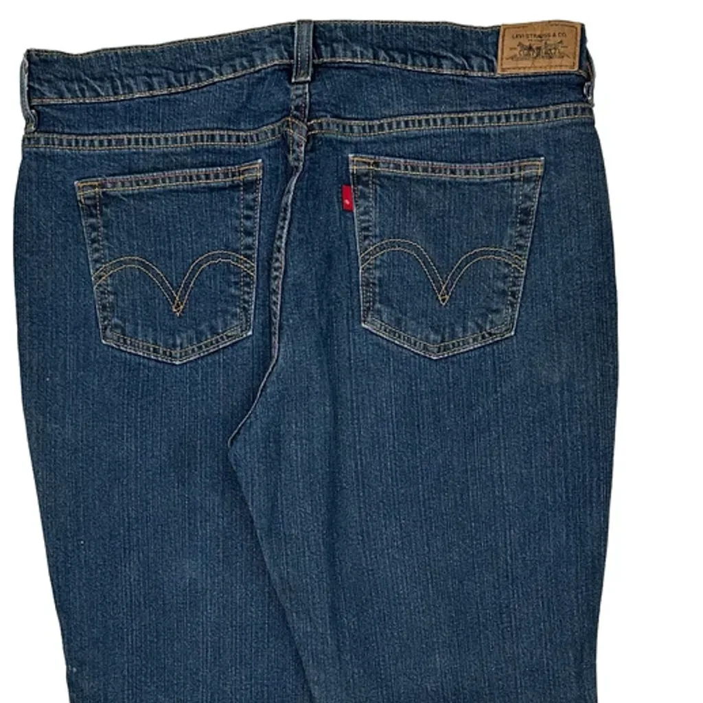 Levis Boot Cut Jeans - 34W UK 14 Blue Cotton - Image 7