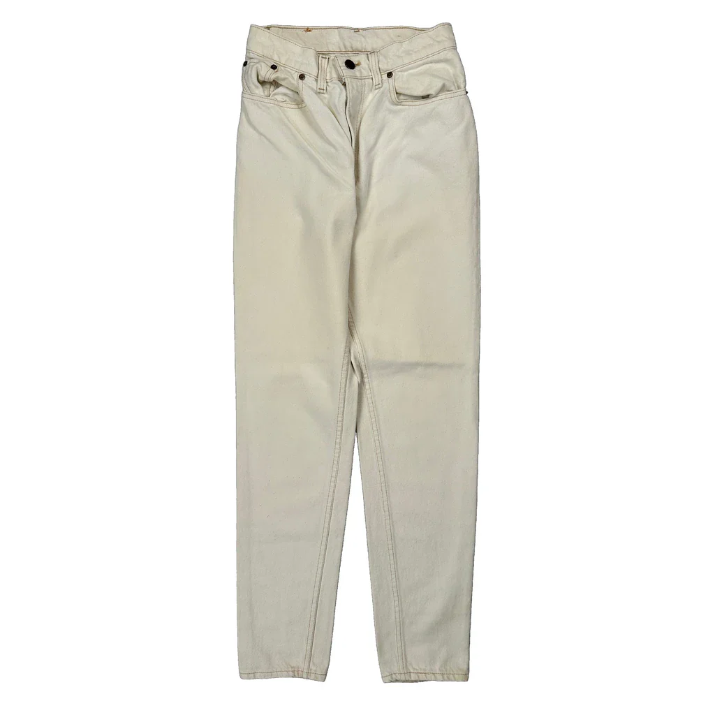Levis Jeans - 25W UK 6 Cream Cotton - Image 2