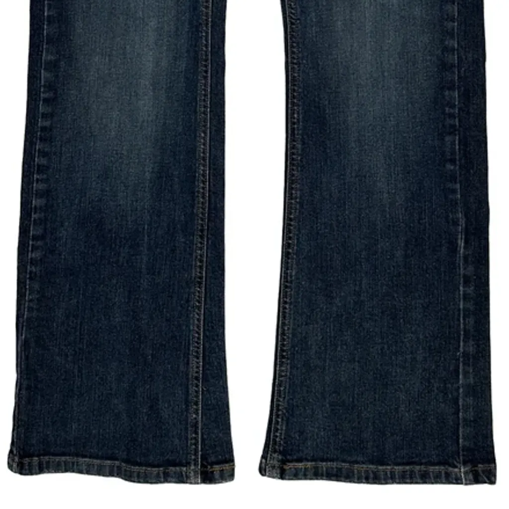 Levis Flared Jeans - 32W UK 10 Dark Wash Denim - Image 10