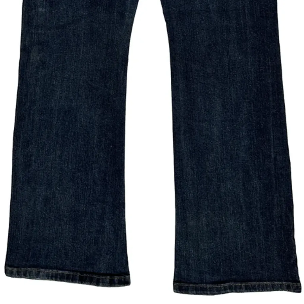 Levis Flared Jeans - 32W UK 10 Dark Wash Denim - Image 8