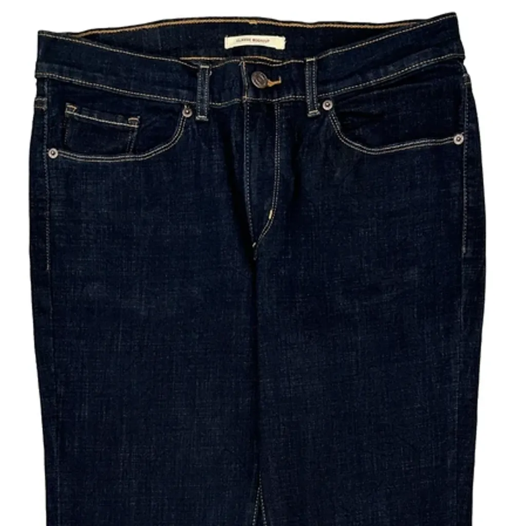Levis Boot Cut Jeans - 32W UK 10 Dark Wash Denim - Image 10