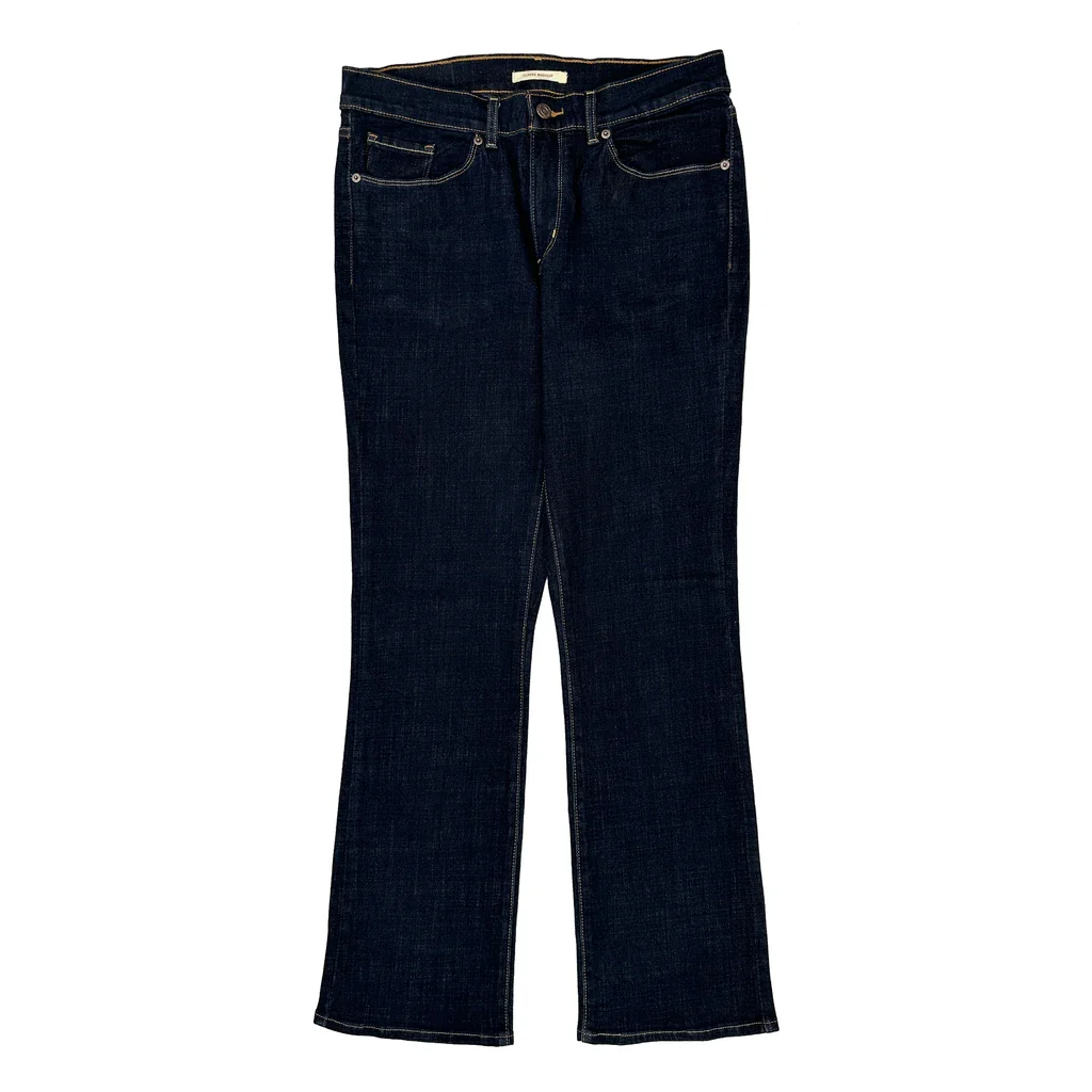 Levis Boot Cut Jeans - 32W UK 10 Dark Wash Denim - Image 2