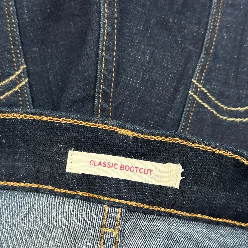 Levis Boot Cut Jeans - 32W UK 10 Dark Wash Denim - Image 6