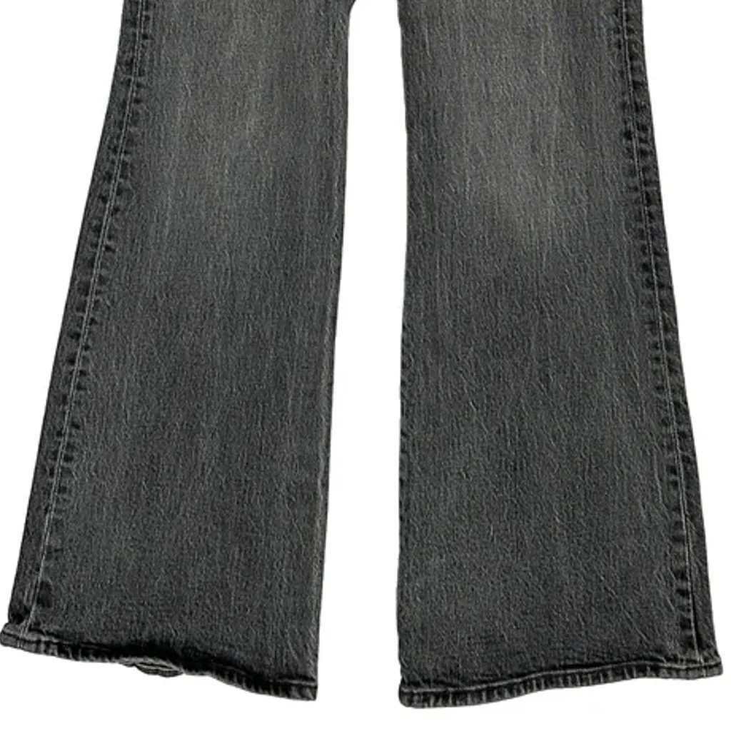 Levis Flared Jeans - 24W UK 6 Grey Cotton - Image 10