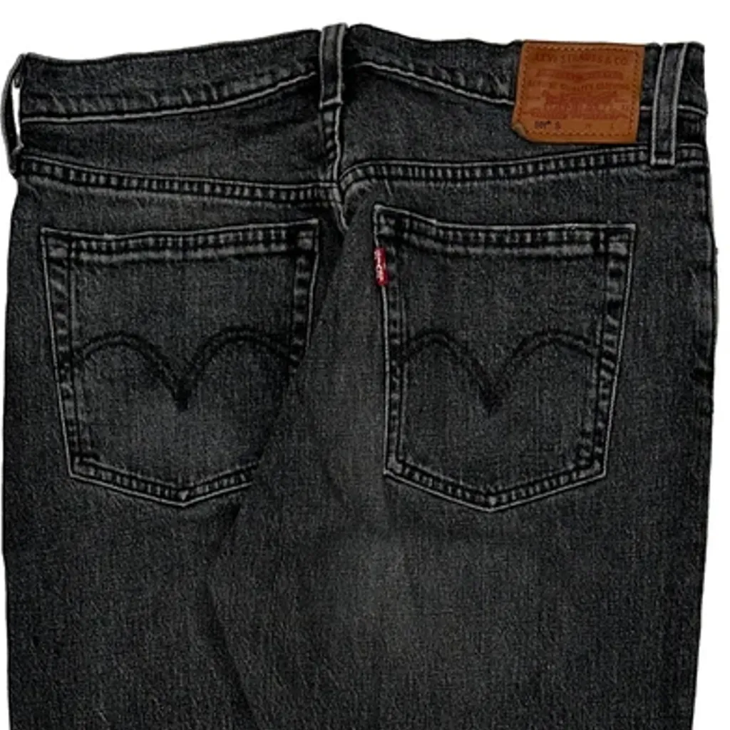 Levis 501 Slim Jeans - 29W UK 10 Grey Cotton - Image 8
