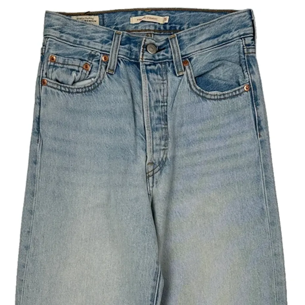 Levis Baggy Jeans - 25W UK 6 Light Wash Cotton - Image 10