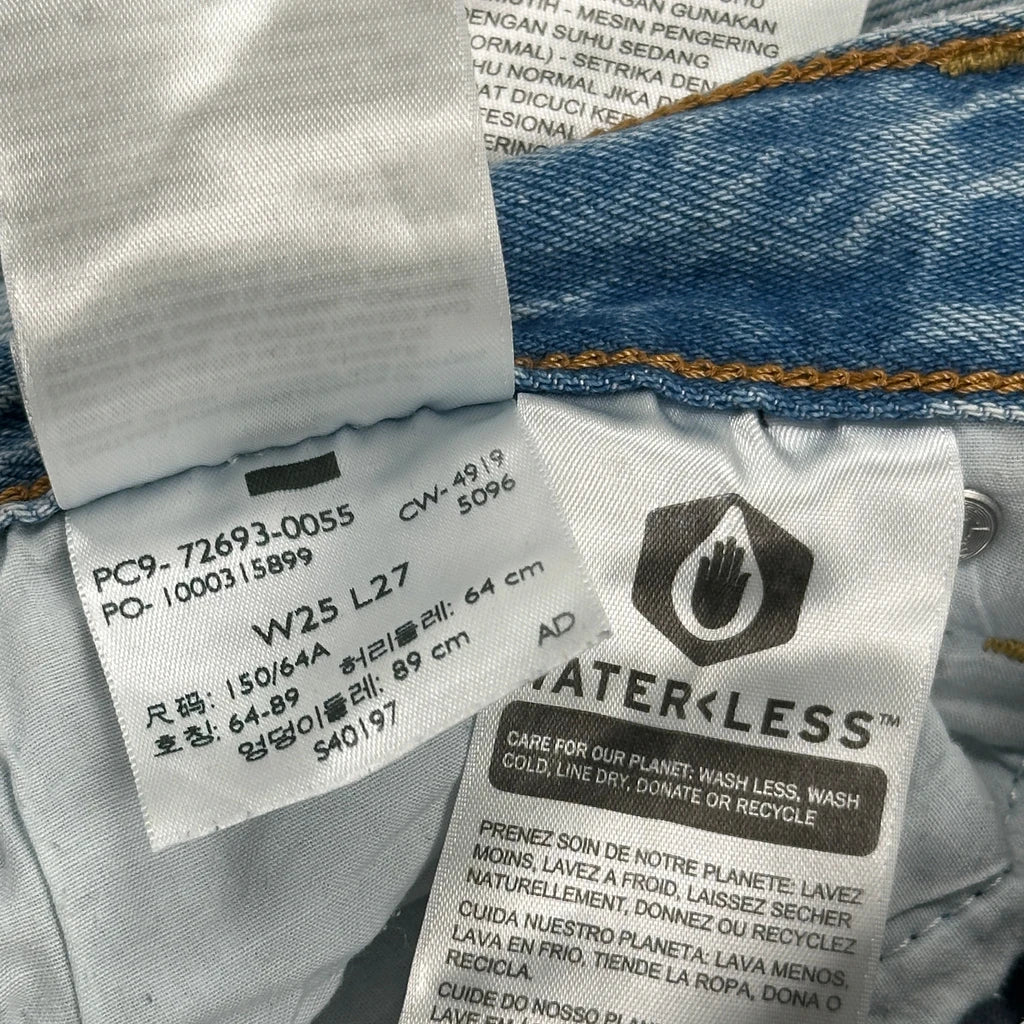 Levis Baggy Jeans - 25W UK 6 Light Wash Cotton - Image 6