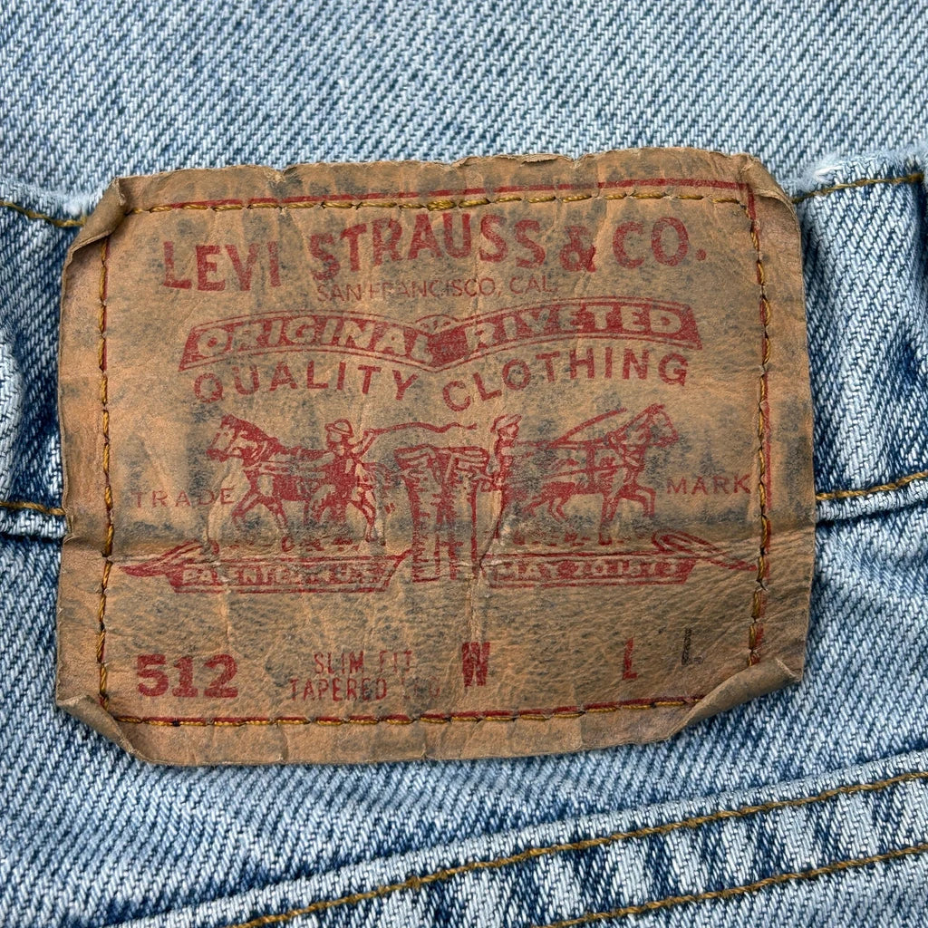 Levis Slim Jeans - 25W UK 6 Light Wash Denim - Image 6