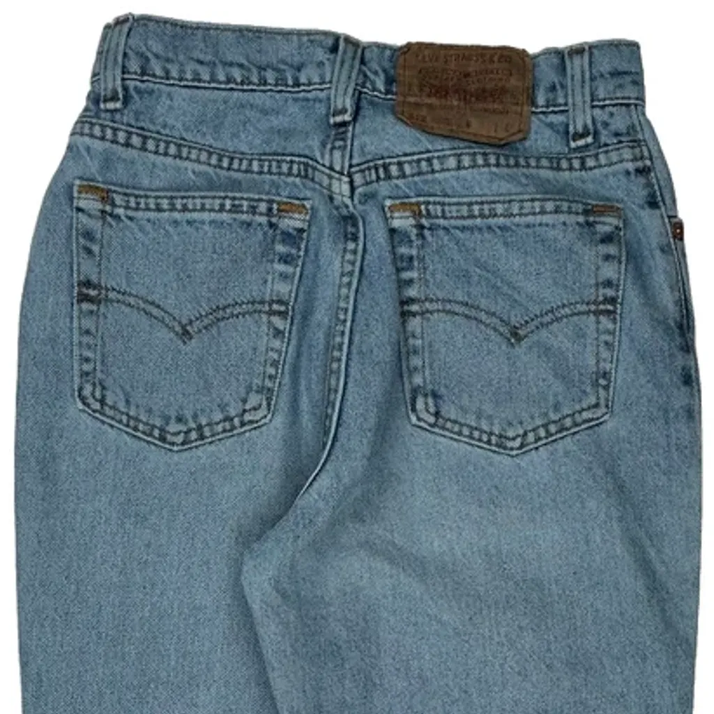 Levis Slim Jeans - 25W UK 6 Light Wash Denim - Image 8