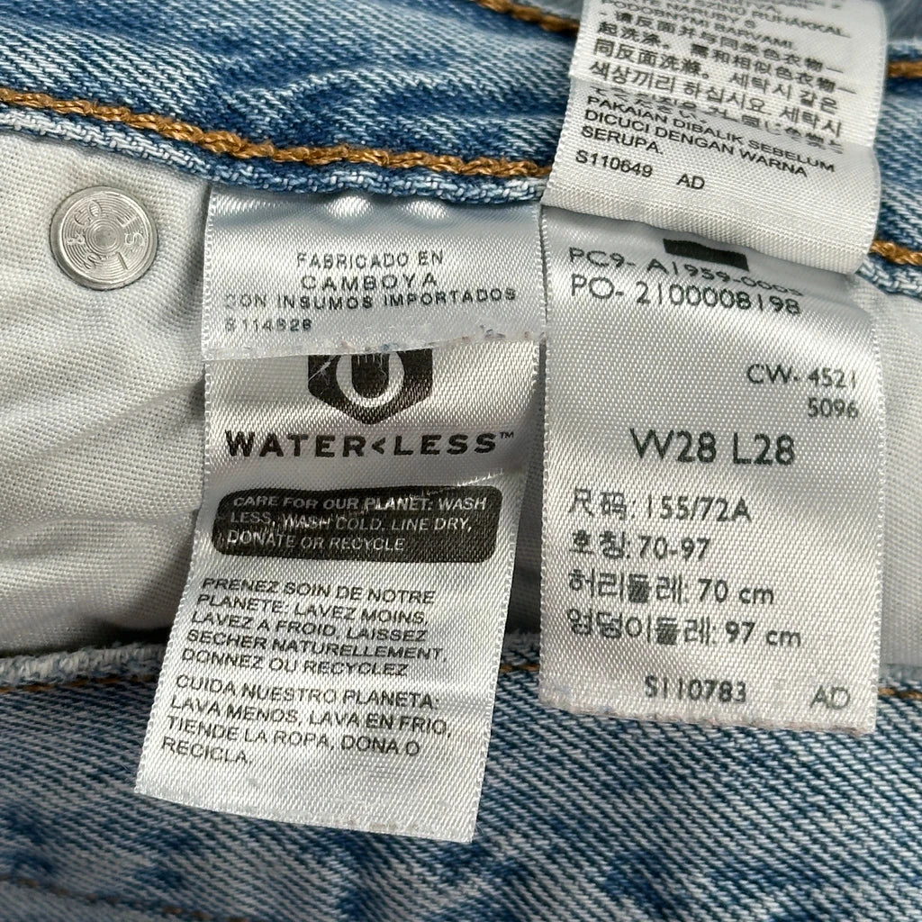 Levis Jeans - 28W UK 8 Light Wash Cotton - Image 6