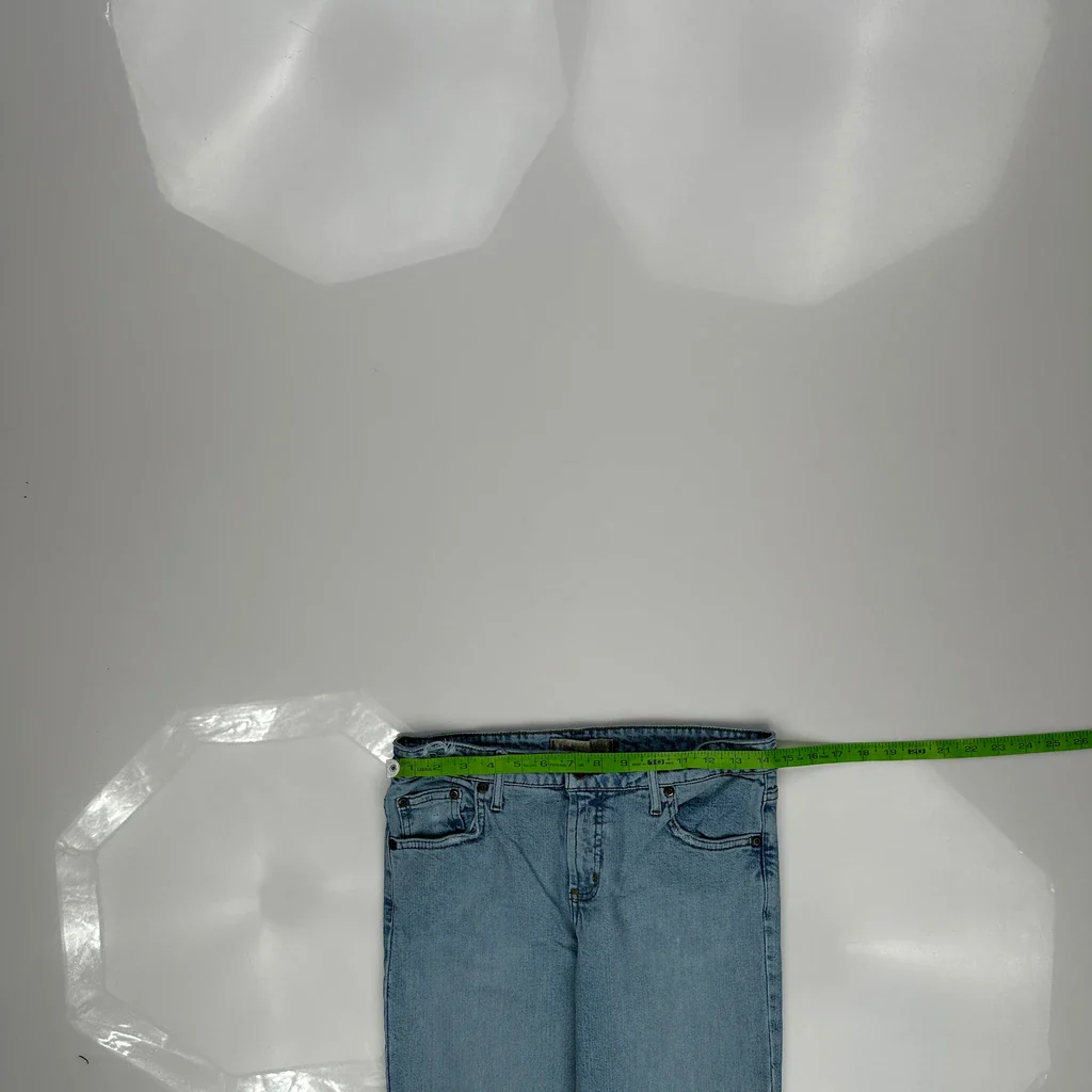 Levis Boot Cut Jeans - 28W UK 8 Light Wash Cotton - Image 3