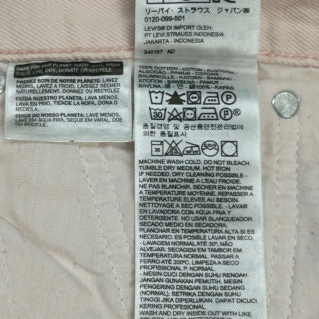 Levis Skinny Jeans - 30W UK 10 Pink Cotton - Image 6