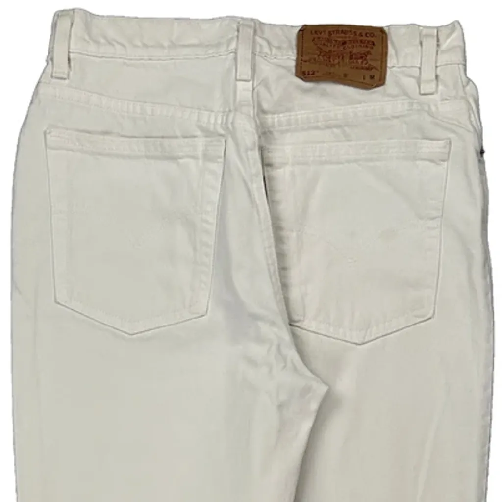 Levis Slim Fit Jeans - 27W UK 8 White Cotton - Image 7
