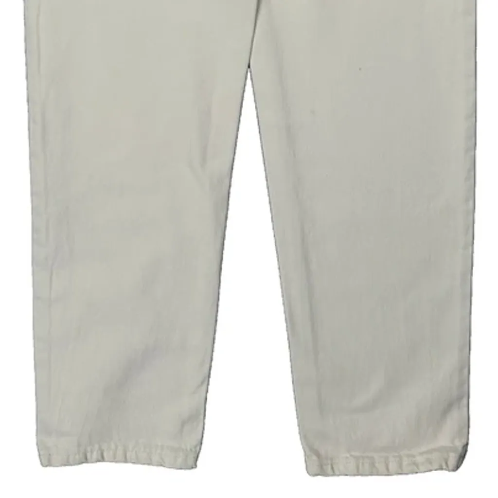 Levis Slim Fit Jeans - 27W UK 8 White Cotton - Image 8