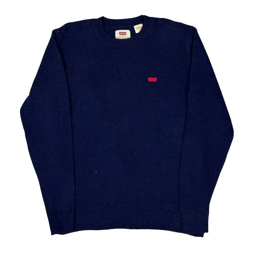 Levis Jumper - Medium Navy Wool