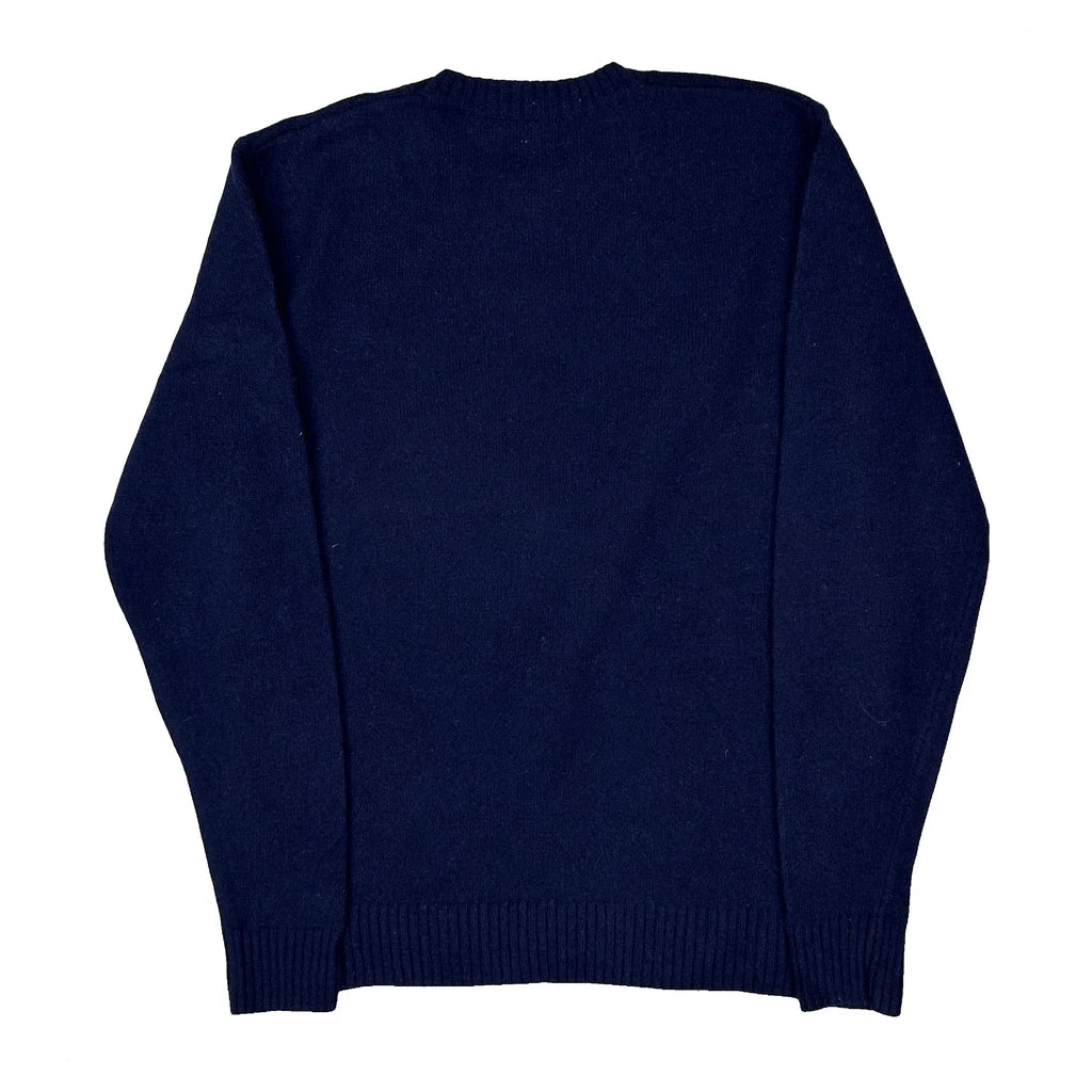 Levis Jumper - Medium Navy Wool - Image 2