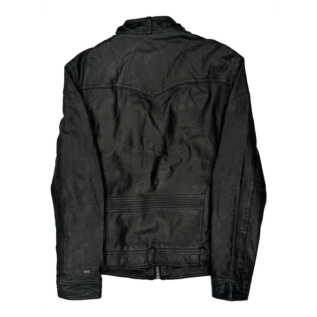 Levis Leather Jacket - Medium Black Leather - Image 2