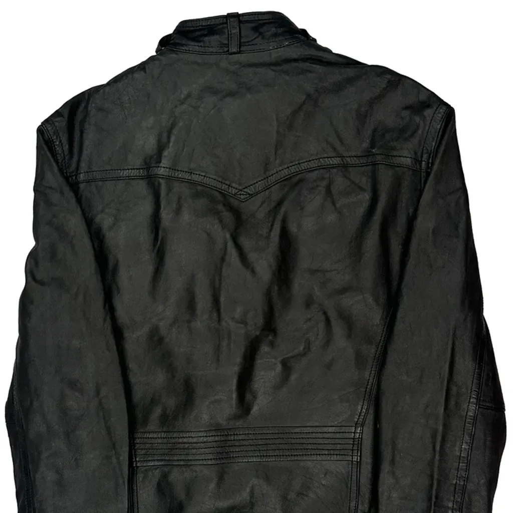 Levis Leather Jacket - Medium Black Leather - Image 6