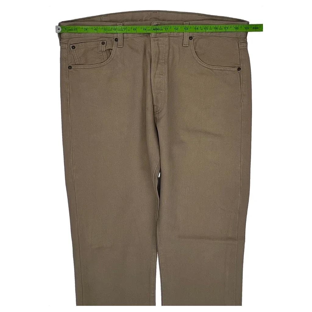 Levis Pants - 38W 35L Beige Cotton - Image 2