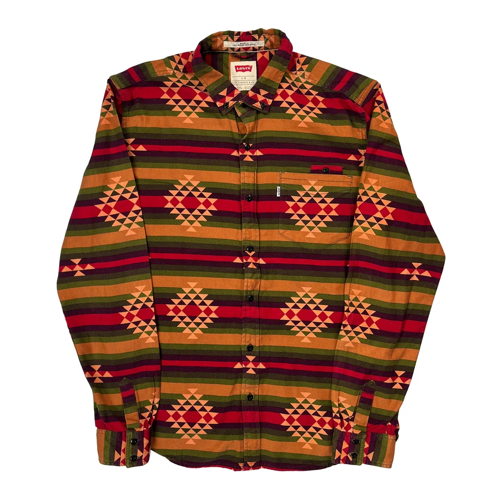 Levis Patterned Shirt - Large Multicoloured Cotton