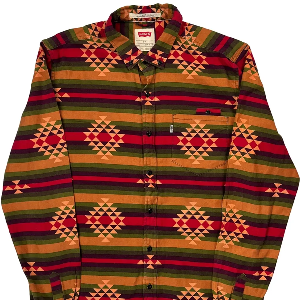 Levis Patterned Shirt - Large Multicoloured Cotton - Image 5