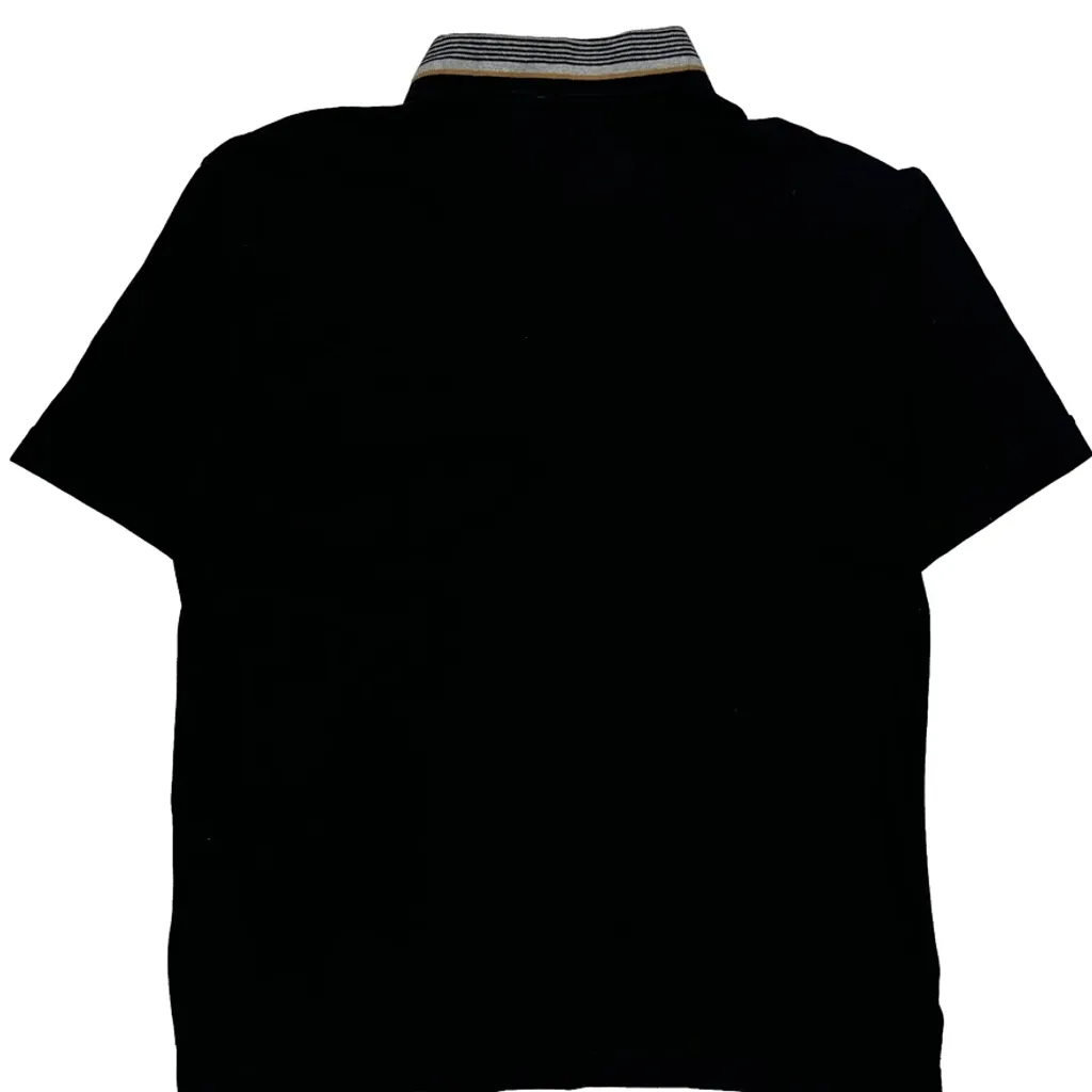 Levis Striped Polo Shirt - Large Black Cotton - Image 6
