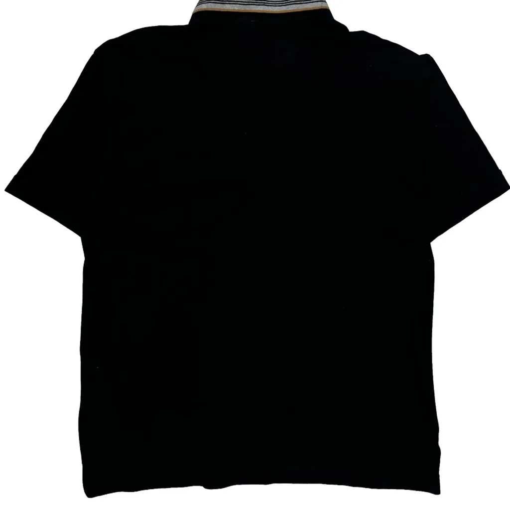 Levis Striped Polo Shirt - Large Black Cotton - Image 7