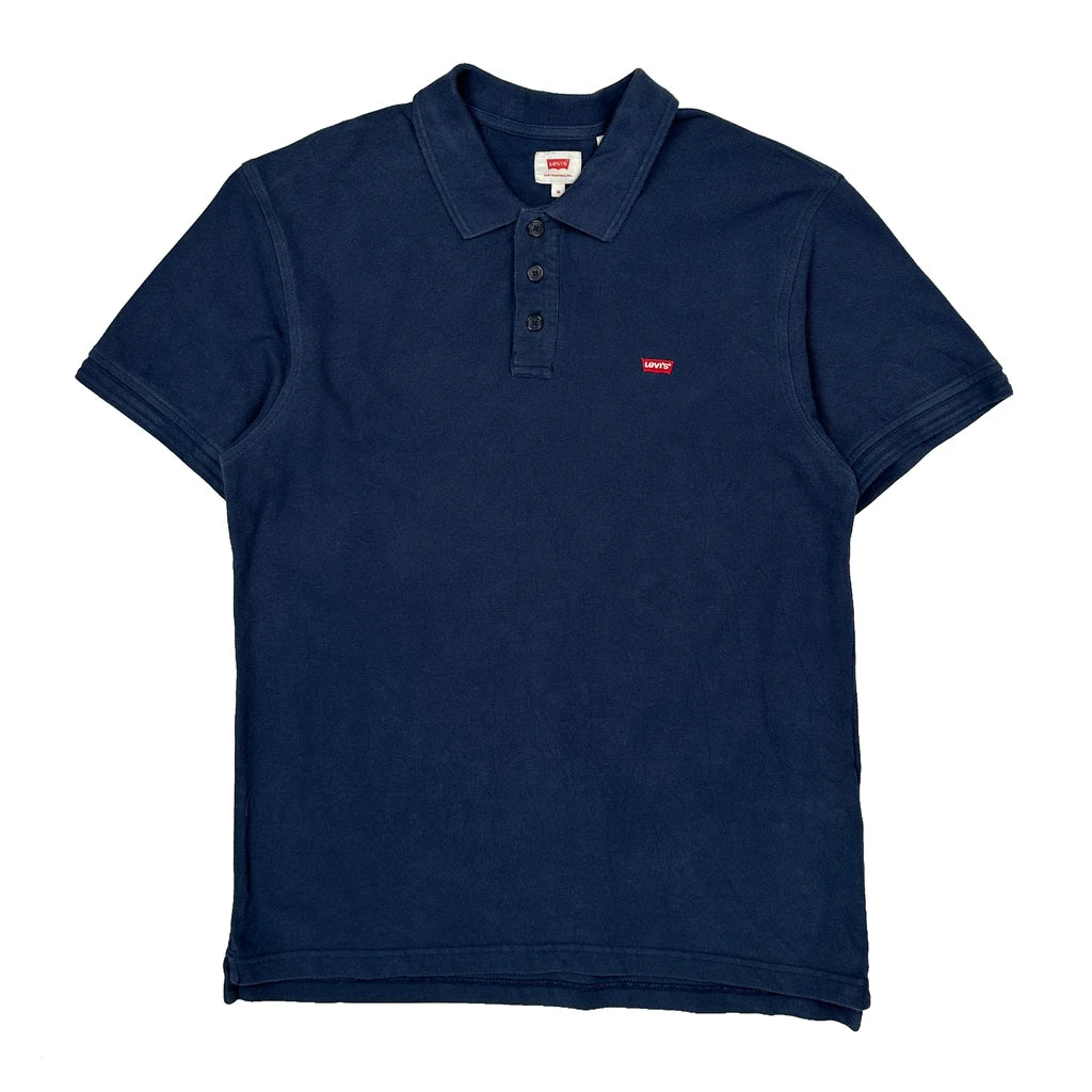 Levis Polo Shirt - Medium Blue Cotton