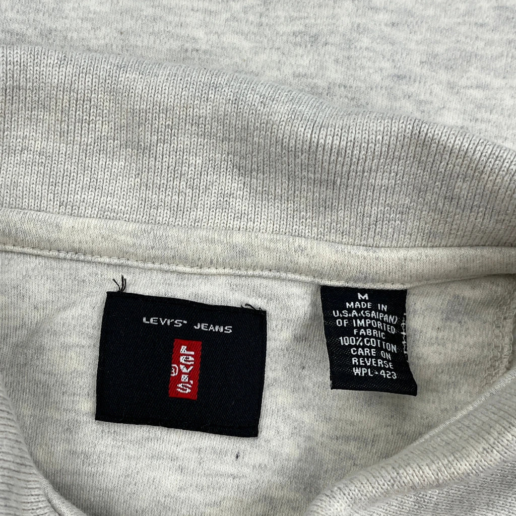 Levis Polo Shirt - Medium Grey Cotton - Image 3