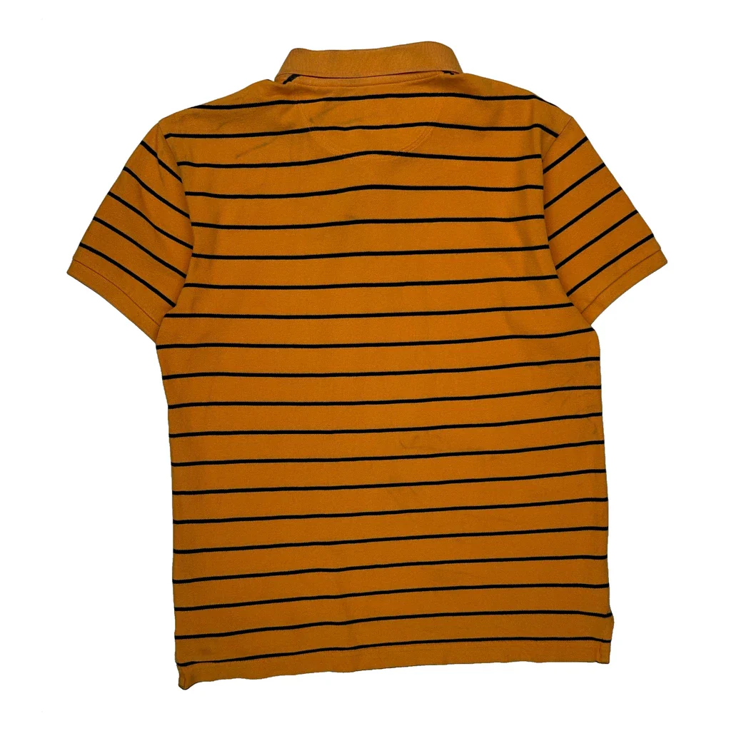 Levis Striped Polo Shirt - Medium Yellow Cotton - Image 2