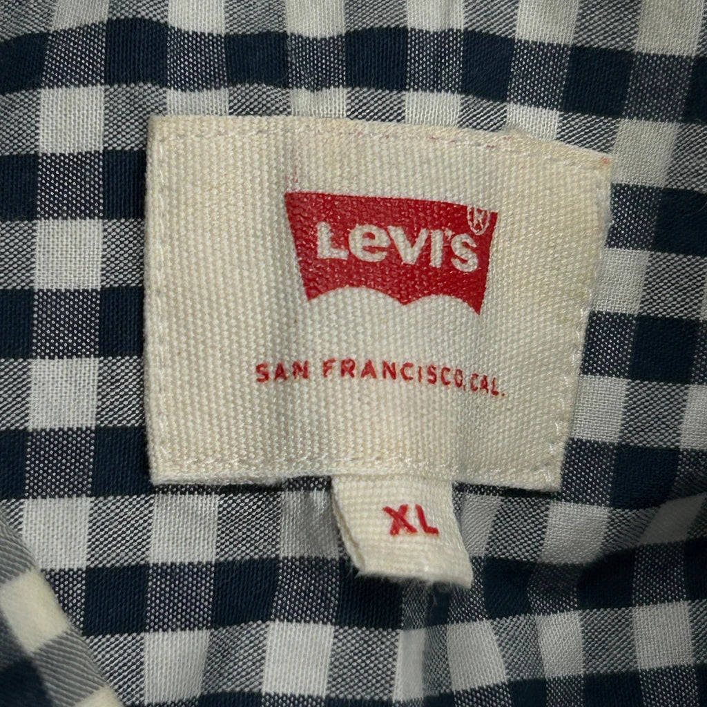 Levis Checked Shirt - XL Black & White Cotton - Image 3