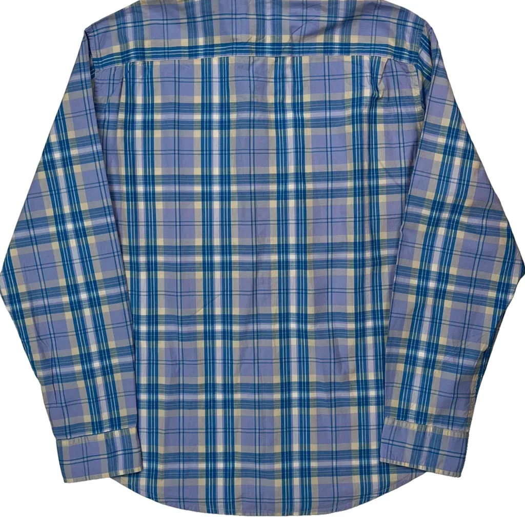 Levis Checked Shirt - Large Blue Cotton - Image 7