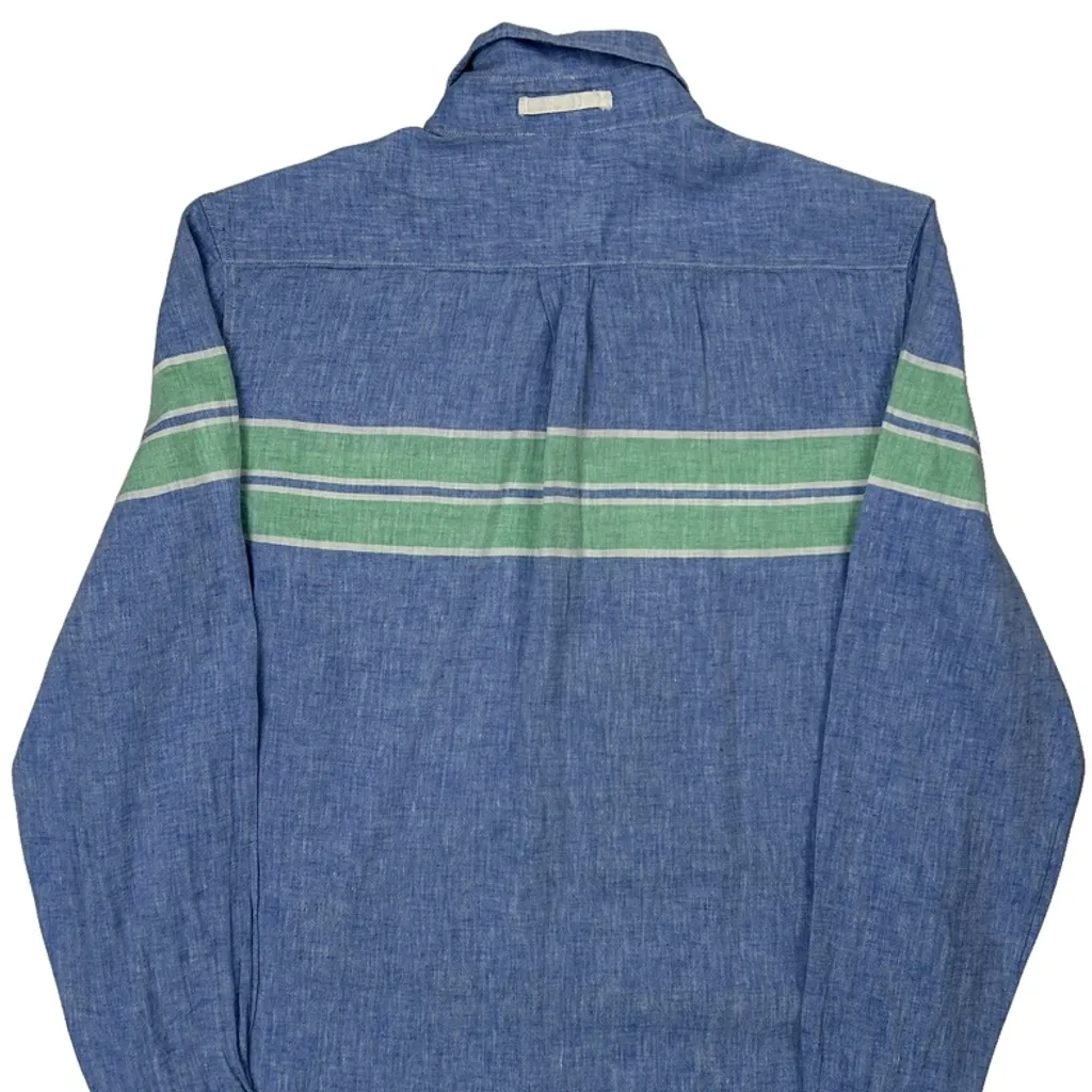 Levis Slim Fit Shirt - Medium Blue Cotton - Image 6