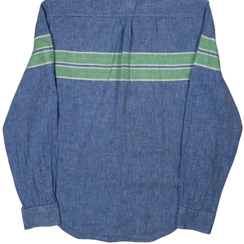 Levis Slim Fit Shirt - Medium Blue Cotton - Image 7