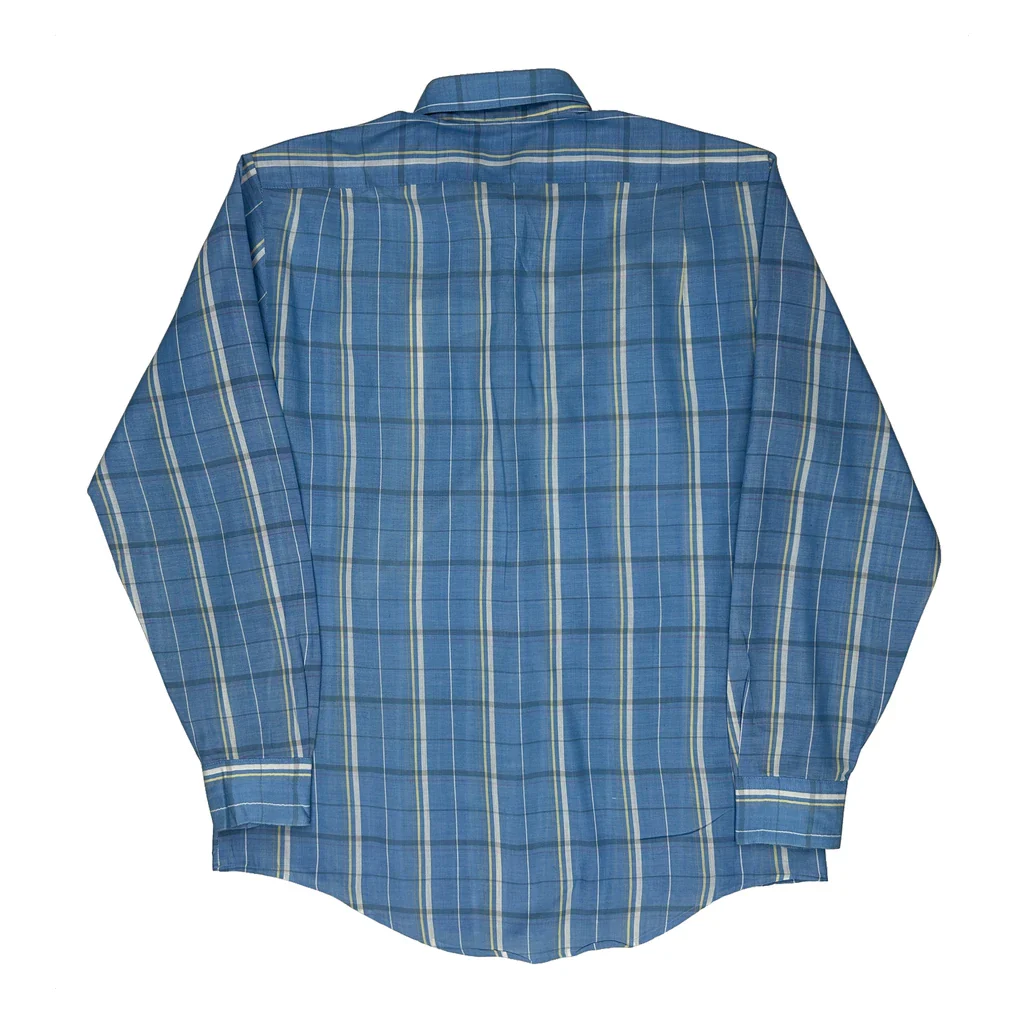 Levis Checked Shirt - Medium Blue Cotton - Image 2