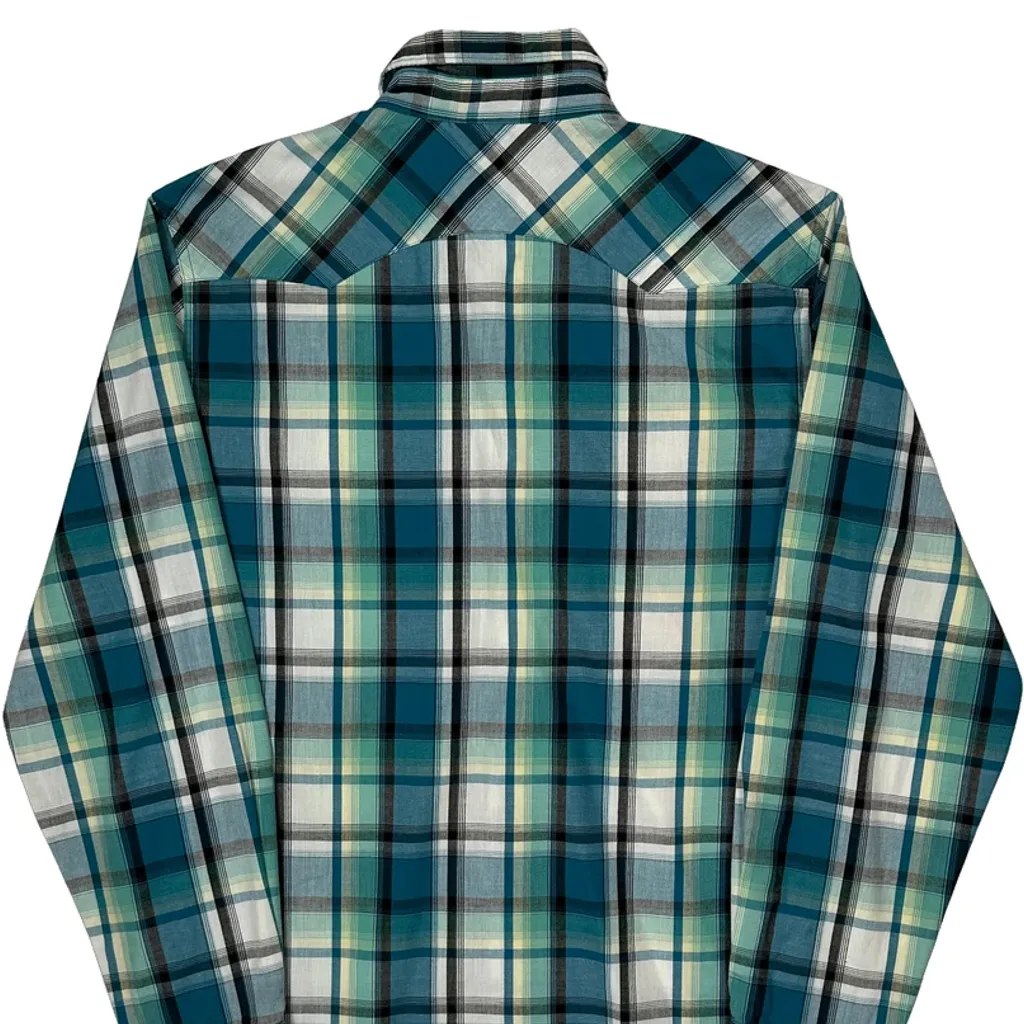 Levis Checked Shirt - Medium Blue Cotton - Image 6